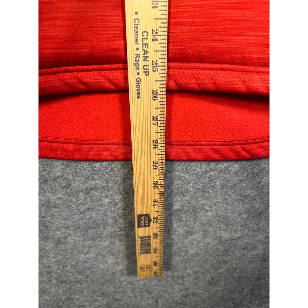 Majestic Therma Base MLB‎ Authentic Red Quarter Zip Pullover Fleece Mens XL W328